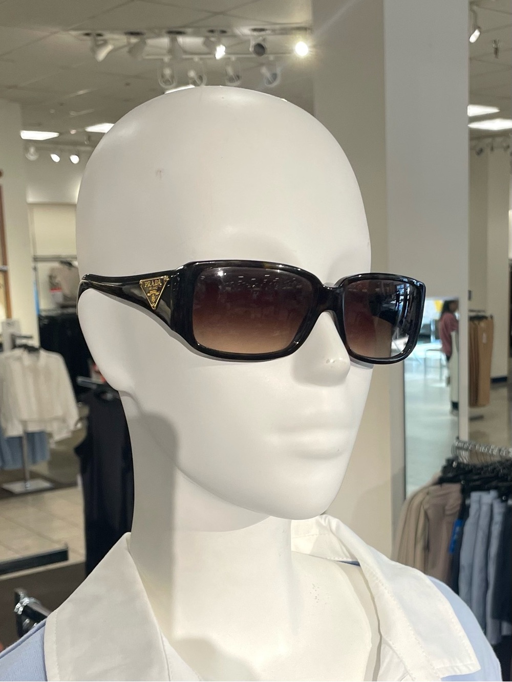 Prada Brown Tortoise Shell Logo Oversized Sunglasses - Picture 14 of 14